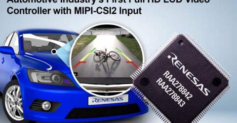 RAA278842 - Full HD LCD Video Controller with MIPI-CSI2 Input for Automotive Applications