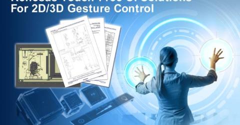 Touch-Free UI Solutions with capacitive Touch-Key Microcontroller for 2D/3D Gesture Control 