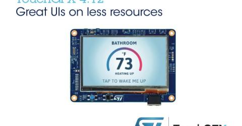 ST Updates TouchGFX Suite in STM32 Microcontrollers