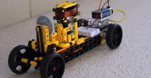 Simple Transistor-Based Self-Timing Electric Motor Built from Scratch