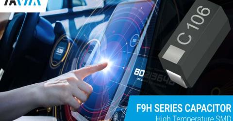 New Tantalum Capacitors F9H Series for automotive-grade capacitors