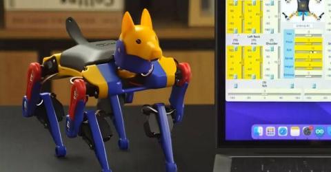 Petoi Bittle X V2 robotic dog with ESP32 board and sensor expansion features