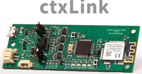ctxLink- Wireless debug probe for ARM cortex-M microprocessor