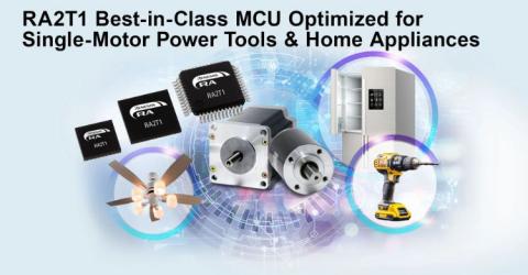 Renesas Unveils RA2T1 MCUs