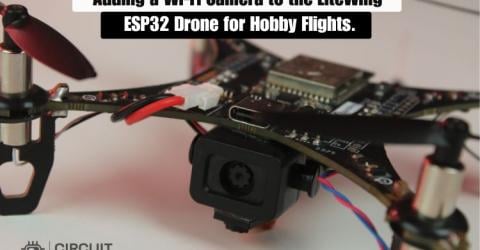 LiteWing ESP32 Drone Connected with WiFi Camera Module