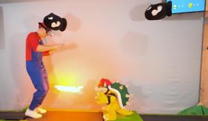 Playable Real-World Mario Level With Treadmill