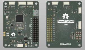 FeroFlyF405 Drone Flight Controller Board With Components