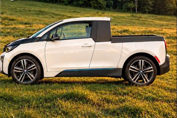 Converted BMW i3 Mini Electric Pickup Truck