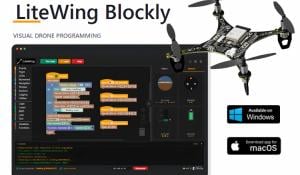 LiteWing Blockly Software Interface with ESP32 Drone