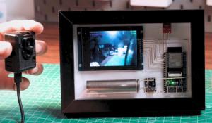 ESP32 Security Camera Inside Decorative Picture Frame