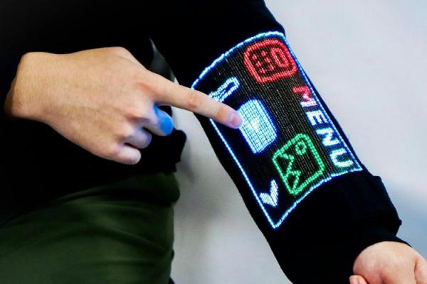 Touchscreen Woven Into Shirt Sleeve After Washing