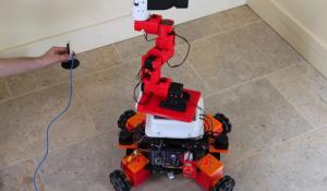 Flexible Robotic Tentacle Arm On Mobile Holonomic