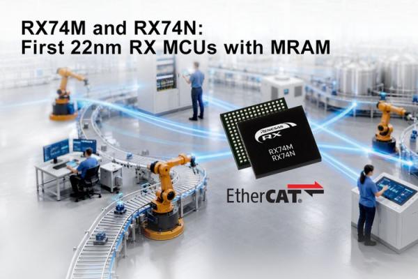 Renesas RX74M And RX74N Microcontroller Chips