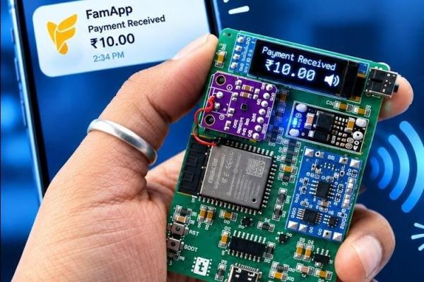 DIY ESP32 UPI Payment Soundbox Announces Amount