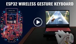 Gesture Controlled HID Bluetooth Keyboard using ESP32