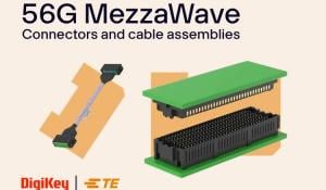 TE Connectivity's 56G MezzaWave connectors and cable assemblies