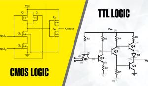 Comparison between CMOS and TTL Logic