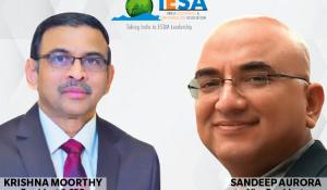 Sandeep Aurora and Krishna Moorthy from India Electronics’ and Semiconductor Association  