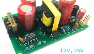 12v 1A SMPS Power Supply Circuit Assembled PCB
