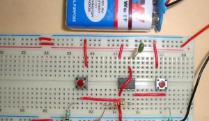 555 Timer Bistable Multivibrator Circuit