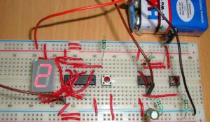 7-Segment Counter using 555 Timer IC