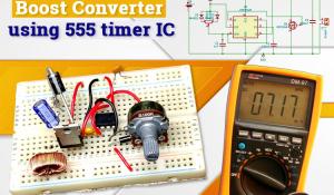 555 Timer based DC DC Boost Converter