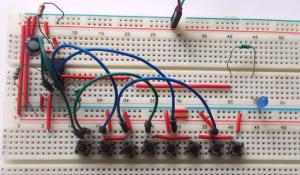 555 Timer Based Electronic Code Lock Circuit
