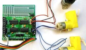 8-channel Motor Driver Circuit on PCB