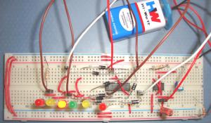 Dancing LEDs Circuit using 555 Timer IC