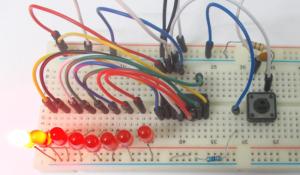 Decimal Counter Circuit using IC 4017