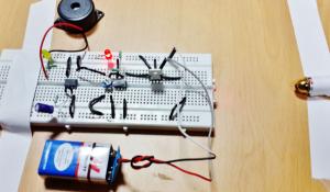 Laser Security Alarm Circuit using IC 555 and LM358