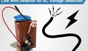 Live Wire Detector for Contactless AC Voltage Detection 