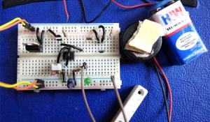 Magnetic Door Alarm Circuit using Hall sensor