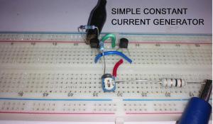 Simple Constant Current Generator Circuit using Transistor
