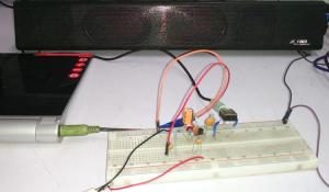 Single Transistor Audio Mixer Circuit