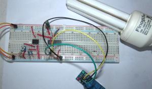 Wireless Switch Circuit using LDR and CD4017