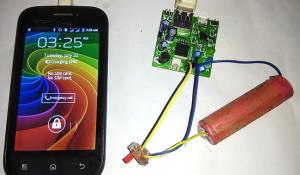 Power Bank Mobile Phone Charger Circuit on PCB