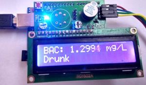 Arduino Alcohol Detector Circuit