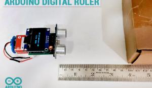 Arduino Portable Ultrasonic Digital Ruler using ATtiny85 