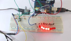 LED Chaser using Arduino Rotary Encoder