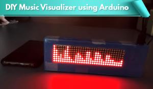 DIY Music Visualizer using Arduino and 32x8 Dot Matrix Display
