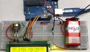 Simple Arduino Digital Voltmeter