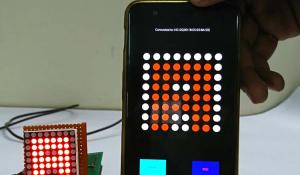 Bluetooth Controlled 8x8 LED Wireless Sign Board Display on PCB