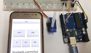 Bluetooth Controlled Servo Motor using Arduino