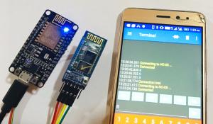 Bluetooth Module interfacing with ESP8266: Controlling an LED