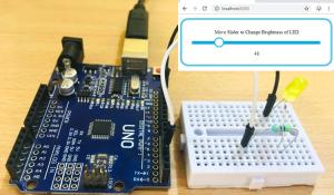 Arduino Node.js Tutorial: Controlling Brightness of LED through Web Interface