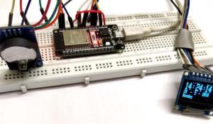 ESP32 Real Time Clock using OLED Display Module