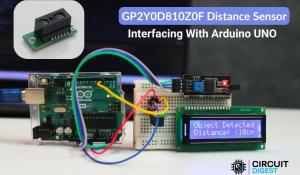 Interfacing GP2Y0D80Z0F Distance Sensor with Arduino Uno