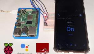 Raspberry Pi Home Automation with Node-RED using Google Assistant