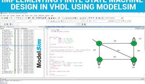 Implementing Finite State Machine Design in VHDL using ModelSim